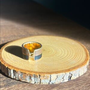 Fendi Gold, Black and Brown Bold Ring